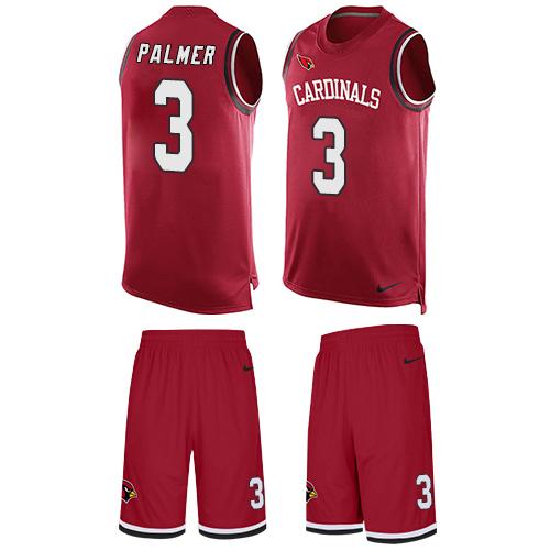Nike Cardinals #3 Carson Palmer Red Team Color Men's Stitched NFL Limited Tank Top Suit Jersey - Click Image to Close
